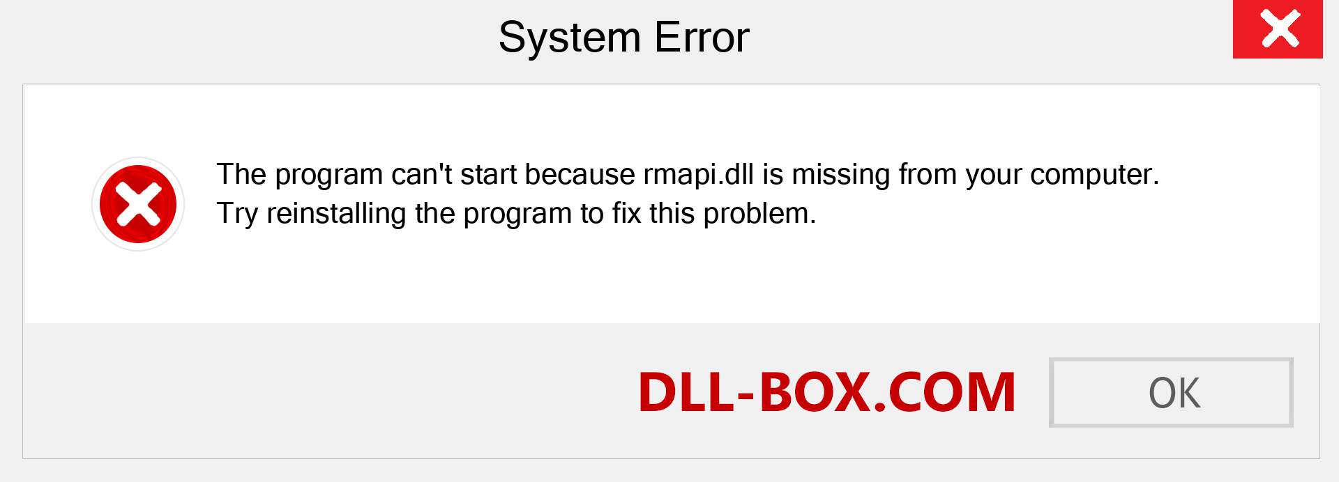  rmapi.dll file is missing?. Download for Windows 7, 8, 10 - Fix  rmapi dll Missing Error on Windows, photos, images